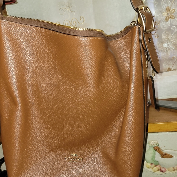 Coach Handbags - COACH Crossbody Light Briwn Bag NWT